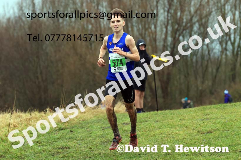Mens under-20s 2023 North Eastern Cross Country Champs., Temple Park, South Shields. Photo: David T. Hewitson/Sports for All Pics